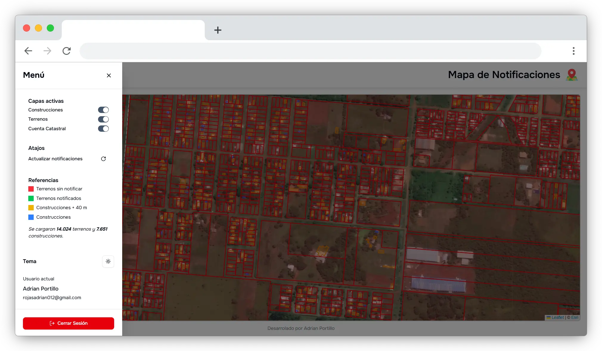 Sistema de Notificación Catastral